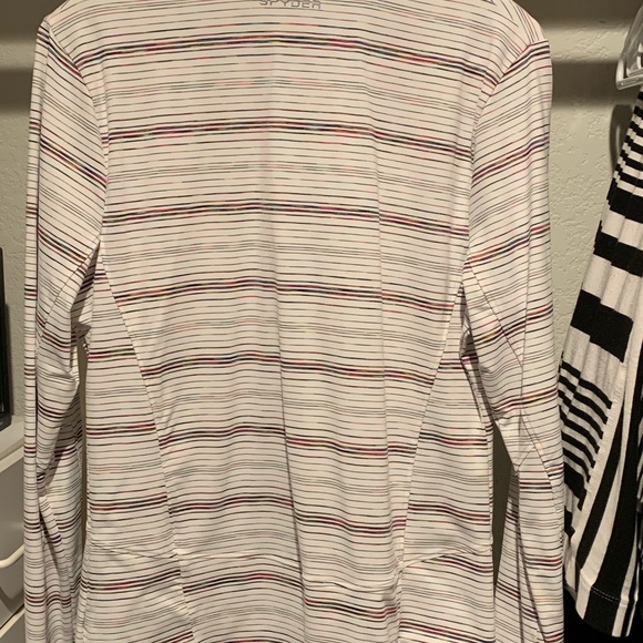 Spyder long sleeve 1/2 zip mock turtle neck top. - Picture 3 of 8